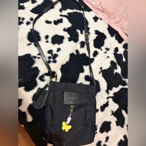 Marc by Marc Jacobs Black Nylon Crossbody with Butterfly Charm